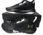 Under Armour UA Lockdown 6 Basketball Shoes Black Gold Men Size 10