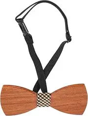 [DEARMAMY] Necktie Pins Holiday Ties Dog Bow Tie Wedding Neckties Costume Bow Hat Woven Man Wedding Decor Shirt Tuxedo Pin Bowtie Men Wooden Bowknot Wood Bowtie Men Bow-knot Wood