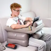 Inflatable Extra Large Portable Lap Rest & Arm Support for Bed, Sofa, Travel