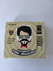 Archie McPhee Mustache party 36 Adhesive Mustaches 12 Styles. NEW