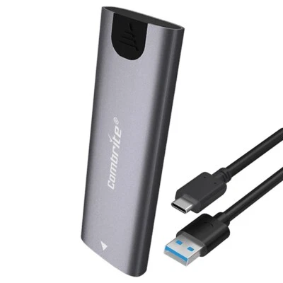 M.2 NGFF SSD SATA to USB 3.2 Type-C Enclosure Case Converter Adapter UASP Trim