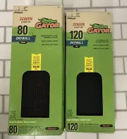 GATOR SCREEN CLAMP-ON DRYWALL SANDING 80 & 120 *5 BOXES *UNOPENED