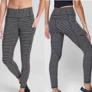 Brand New ATHLETA Stripe Contender 7/8 Tight, Size Small