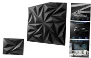 3D Wall Panels for Interior Wall Decor pcs PVC Wall Panels, 32 Black