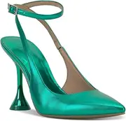 [CufflinksInc] INC Womens SUPIRA Pointed Toe Dressy Slingback Heels Green 8.5 Medium (B,M)