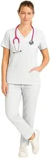 [U4U Uniforms] Scrubs for Women Set Top and Pants Fluid Resistant