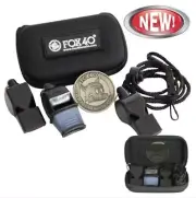 Fox 40 3-Pack | Case, Coin, Classic Pearl Sonik Blast Lanyard | Referee's Choice