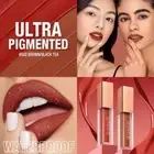 2pcs Lip Gloss Lipstick Matte Velvet Waterproof Long T1W3 Gif Set Makeup U3P6