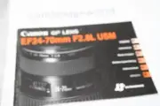 CANON EF 24-70mm F2.8L USM ZOOM LENS INSTRUCTION MANUAL GUIDE BOOK GENUINE