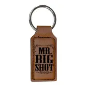 Keychain - Rectangle - Mr Big Shot - Leather