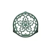 Le Creuset Enameled Cast Iron Deluxe Round Trivet, 9" Artichaut