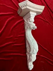 Wooden corbel Dragon shelf Carved bracket Fireplace surround Cabinet Corbel 21"