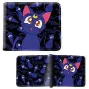 New Luna Cat SAILOR MOON BiFold Wallet Sera Mun Credit Card Billfold