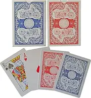 Playing Cards, 2 Pack, Decks of Cards Bulk, Poker Size, Standard Index, for Card Games, Blue and Red