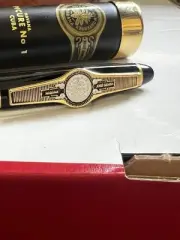 HOY DE MONTERREY CUBANA CIGAR PEN & MATCHING TUBE NICE PREMIUM GOLD TRIM & CAP