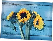 CHILDWEET Canvas Sunflower Wall Art Decor Rustic Sunflower Painting for Home Decor