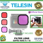 TELESIN 濾鏡 GOPRO HERO 9 10 ACTIONCAM 防水紅色濾鏡