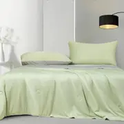 Gioia Casa Ice Cooling Reversible Summer Comforter Blanket - Green and Grey - Queen/King