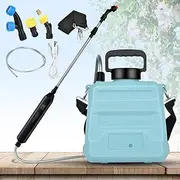 Electric Sprayer, Garden Sprayer 1.35 Gallon,Weed Sprayer in Lawn & Garden,Rechargeable Battery Powered Sprayer with Adjustable Shoulder Strap for Lawn,Garden,Cleaning
