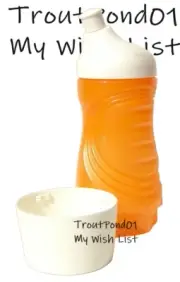 TUPPERWARE Eco Bottle Stow N Go Sports Water 14 oz Orange Twist Base Cup