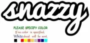 Snazzy Vinyl Decal Sticker Car Window Bumper Wall Laptop 7"
