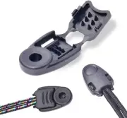 20 Pack Zipper Pull Cord Ends Zipcords Stopper Paracord Small, Black X 20