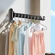 免打孔晾衣杆阳台隐形晾衣架窗户晾衣折叠卫生间壁挂式挂衣杆 Kitchen cookware set/796