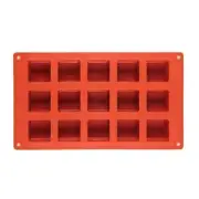 15 Cavity Square Molds Making Mousses Cake Molds for Making Chocolate Fondant