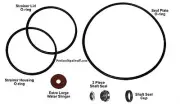 Water Ace RSP Pool Pump Seal Repair kit Shaft Seal, O-rings + Water Slinger