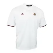 Texas State Bobcats NCAA Adidas Men's White Team Iconic Climalite Polo Shirt