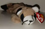Authentic Ty "RINGO the Raccoon" Beanie Baby - 1995 - Excellent Condition