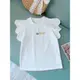 女童純棉飛袖T恤薄款2023夏裝新款韓版洋氣白色短袖兒童上衣百搭