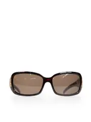 Brown Rectangle Crystal FF Sunglasses