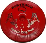 Aussie Dog Products Fly It Hard Disc, Red, Red