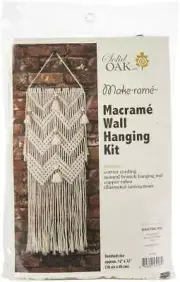 Macrame Wall Hanger Kit Chevrons & Tassels