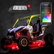 8pc RGB 6w LED Waterproof Rock Light Kits XKchrome Smartphone App Controlled