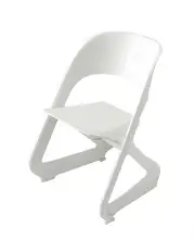[Artiss] Stackable Plastic Outdoor Chairs x4 in White