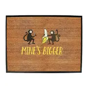 Animal Mines Bigger Monkey - Funny Novelty Doormat Man Cave Floor mat
