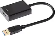Maplin USB-A to HDMI Adapter V3.0, 15cm Cable