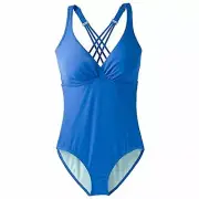 prAna Women's Kayana D-Cup One-Piece Blue Size 34D Small