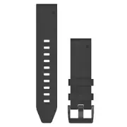 Garmin QuickFit 22 Watch Band - Black Leather