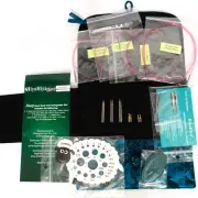 HiyaHiya Circular Needles<br/>Sock Set 4 inch Knitting Needle Set Metal Steel