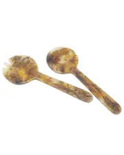 BIDKhome Tortoiseshell Salad Servers Set Of 2