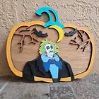 Beetlejuice door hanger, laser-cut and Hand Painted