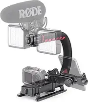 Zeadio Video Handheld Stabilizer, Triple Cold-Shoe Handle Grip with Smartphone Holder、360° Ball Head Mount and Quick Release Plate Adapter, Compatible with All Camera Action Camera DSLR Smartphone