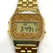 Casio Digital Watch Unisex Classic A-159WGEA-9AJF Gold 3ATM Stainless Steel New