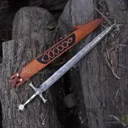 Handmade Damascus Steel Sword King Solomon Sword Replica Custom Medieval Sword