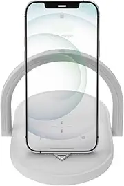 Bedside Table Lamp with Wireless Charger,3 in 1 LED Bedside Lamp,Music Touch Lamps Phone Holder and Charging,Reading lamp,Birthday Gifts,for Living Room, Bedroom, Kids Room(White)