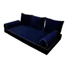 SLIPCOVER ONLY S.V3 Velvet Indoor Daybed Mattress Pillow Contrast Twin-XL AD373