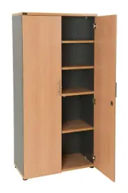 Stella Stationary Cabinet Full Door Storage Unit Cupboard Beech Ironstone